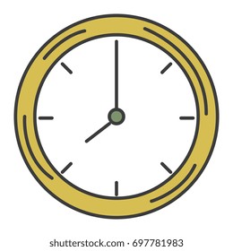 time clock isolated icon
