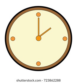 time clock isolated icon