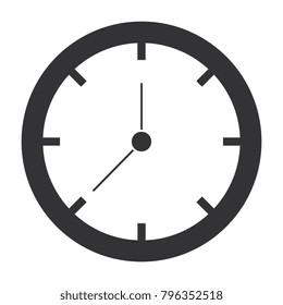 time clock isolated icon