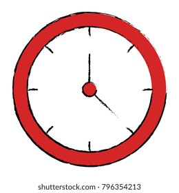 time clock isolated icon