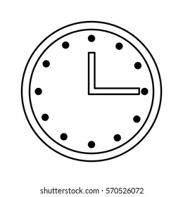 time clock isolated icon vector illustration design