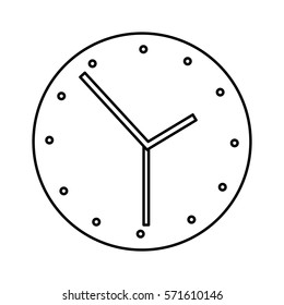 time clock isolated icon vector illustration design