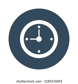 Time Clock Isolated Vector icon which can easily modify or edit

