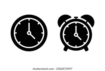 Icono de la línea de tiempo y reloj. Reloj, icono de símbolo de temporizador