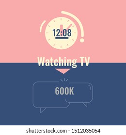 Time and clock line icons. Vector linear icon set. - Vektör
