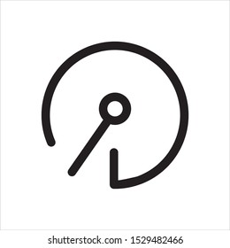 Time and clock line icons. Vector linear icon set.
