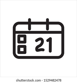 Time and clock line icons. Vector linear icon set.