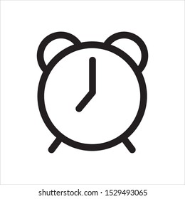 Time and clock line icons. Vector linear icon set.