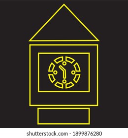 Time and clock line icons. Vector linear icon.
Timer, Alarm and Smartwatch. Time management, 24 hour clock, deadline alarm icons. Sand hourglass, calendar and digital smartwatch, timer stopwatch.