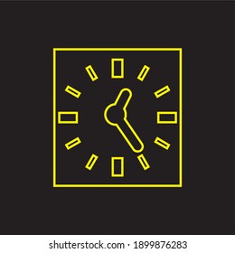 Time and clock line icons. Vector linear icon.
Timer, Alarm and Smartwatch. Time management, 24 hour clock, deadline alarm icons. Sand hourglass, calendar and digital smartwatch, timer stopwatch.