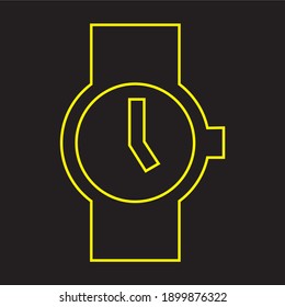 Time and clock line icons. Vector linear icon.
Timer, Alarm and Smartwatch. Time management, 24 hour clock, deadline alarm icons. Sand hourglass, calendar and digital smartwatch, timer stopwatch.
