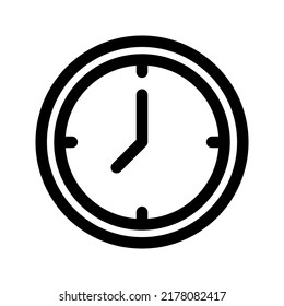 Time and clock line icons. Vector linear icon set.