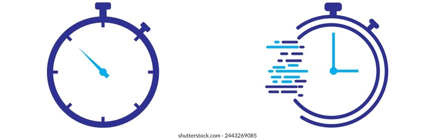 Time and Clock line icons. Watch, Timer, Date, Current time and Calendar vector linear icon set.