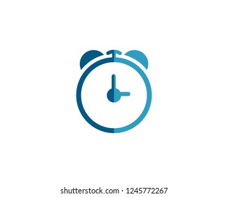 time clock logo design template
