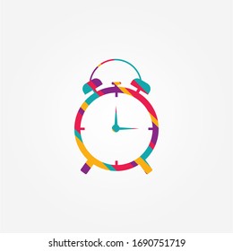 time or clock logo idea, business clock symbol, vector icon Illustration 