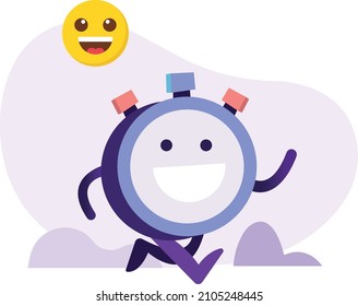 Time Clock Management vector illustration You can easily edit it