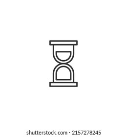 Tiempo y reloj. Ilustración minimalista dibujada con delgada línea negra. Trazo editable. Adecuado para sitios web, tiendas, aplicaciones móviles. Icono de línea del reloj con manos y números 