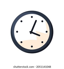 reloj de tiempo en fondo blanco