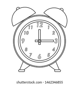 time clock retro classic vintage watch alarm cartoon vector illustration graphic design