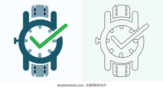 Time and Clock set of linear icons. Time management. Timer, Speed, Alarm, Restore, Time Management, Calendar and more. Collection of time, clock, watch, timer vector simple outline icons for web