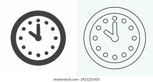 Time and Clock set of linear icons. Time management. Timer, Speed, Alarm, Restore, Time Management, Calendar and more. Collection of time, clock, watch, timer vector simple outline icons for web