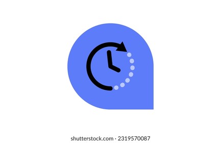 Tiempo, reloj de parada, oferta limitada, hora feliz, concepto de plazo, icono de línea, ilustración vectorial