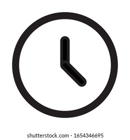 Time, Clock Symbol Flat Design