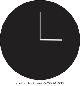 Hora, Ilustración del icono de UI del reloj