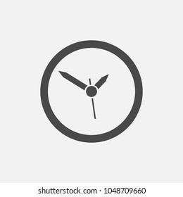 time clock vector icon 