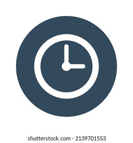 time Clock Vector icon which is suitable for commercial work and easily modify or edit it
