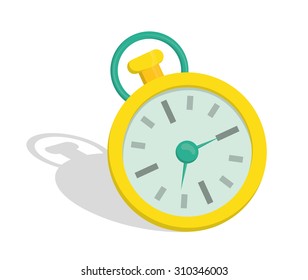 time clock, vector illustration eps 10.