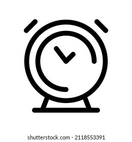 Time and clock vector linear icon. Time management. Isolated of time for web sites icon on white background. Timer, speed, alarm, recovery, time management, calendar and more.