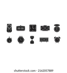 Time Clock vector for website symbol icon presentation