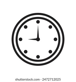 Uhr Uhren-Symbol, ideal für Zeitmessung und Zeitplan Designs