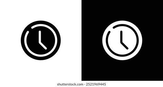 time clock watch icon set vector illustration