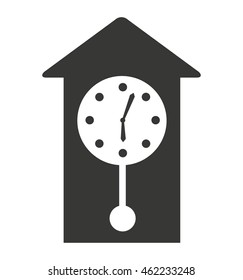 time clock watch icon vector illustration design