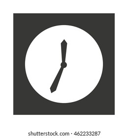 time clock watch icon vector illustration design