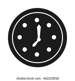 time clock watch icon vector illustration design
