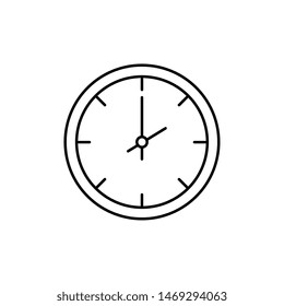 time clock watch isolated icon
