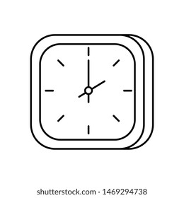 time clock watch isolated icon