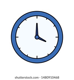 time clock watch isolated icon