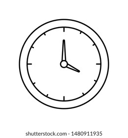 time clock watch isolated icon