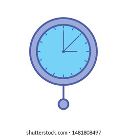 time clock watch isolated icon