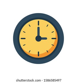 time clock watch isolated icon vector illustration design