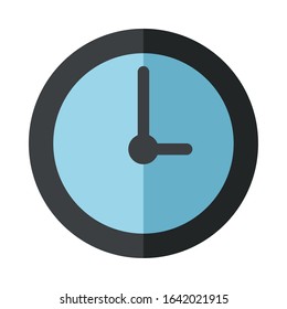 time clock watch isolated icon vector illustration design
