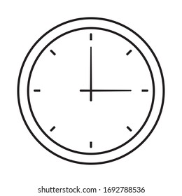 time clock watch isolated icon vector illustration design