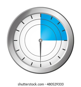 time clock watch isolated icon vector illustration design