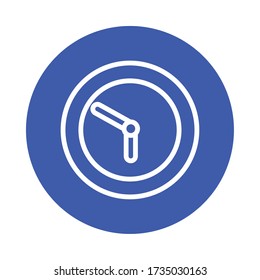 time clock watch isolated style icon vector illustration design
