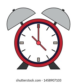 time clock watch retro classic cartoon vector illustration graphic design