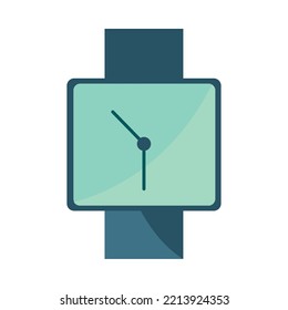 time clock, wristwatch icon isolated